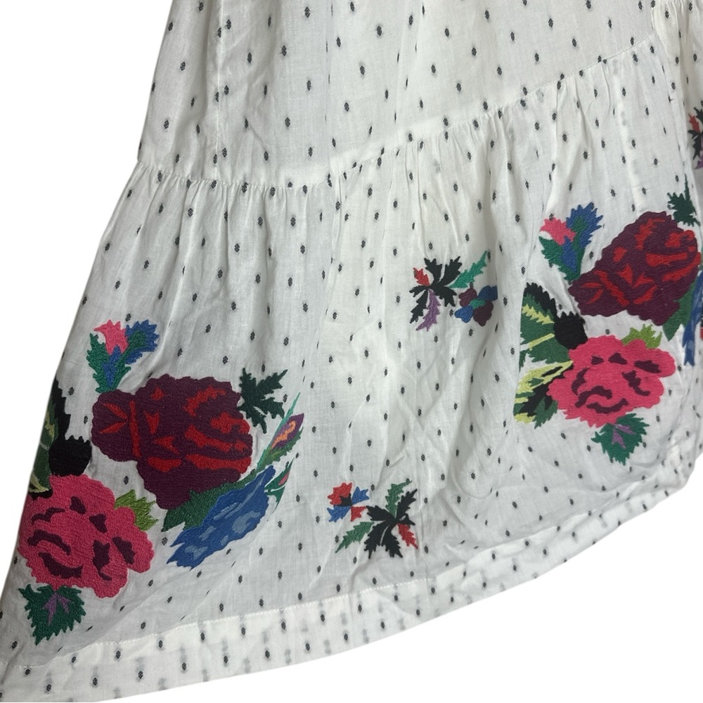 Hatch Maternity Floral Embroidered White Dress Size 1 (2-4) - Picture 5 of 13